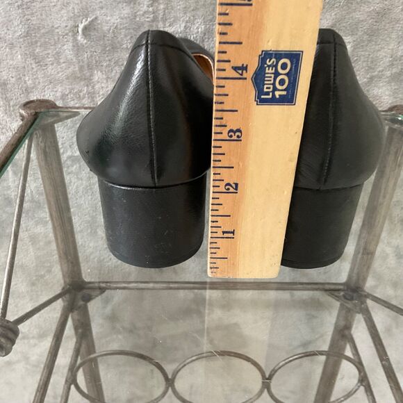 Franco Sarto Career, Office Pumps Women Size 10M Leather Black Block heels. - Picture 9 of 11